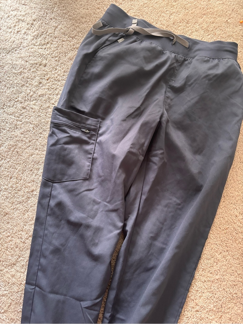Women’s Gray scrub jogger Pants - Elastic Waist